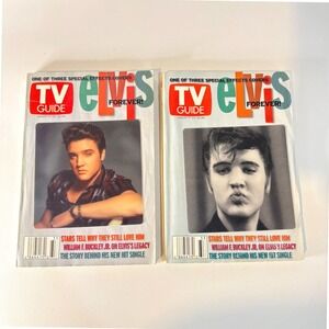 2 Elvis Forever TV Guide Magazines August 17-23 2002 Special Effects Covers Lot